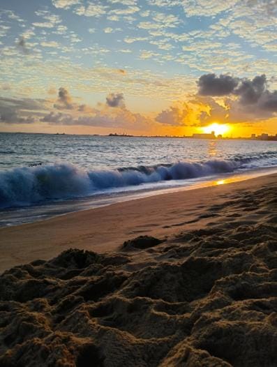 Nearby landmark, Natural landscape, Beach, Sea view, Sunrise