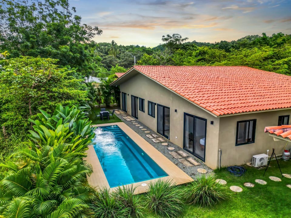 Property building, Natural landscape, Garden view, Pool view, Swimming pool