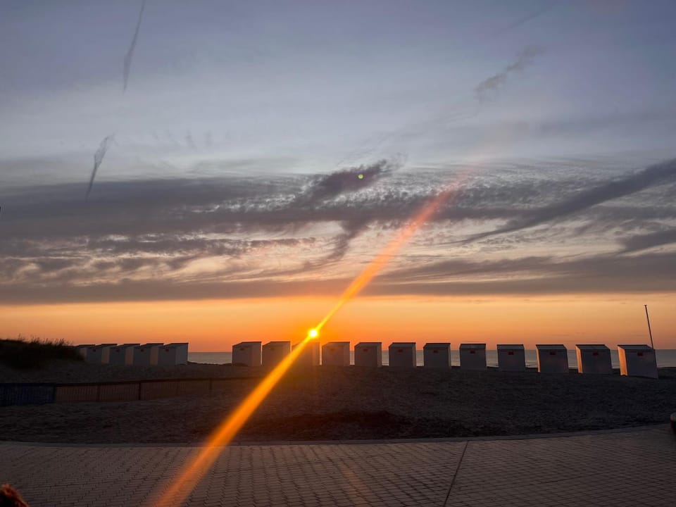 Natural landscape, Beach, Sea view, Sunset