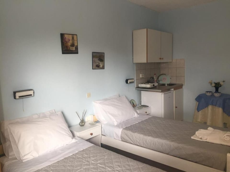 Bed, Kitchen or kitchenette, Photo of the whole room, Bedroom