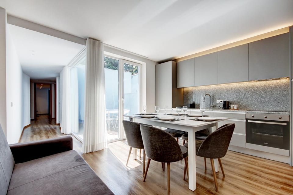 Kitchen or kitchenette, Living room, Dining area