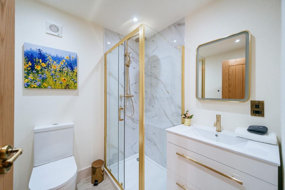 Shower, Toilet, Bathroom, towels