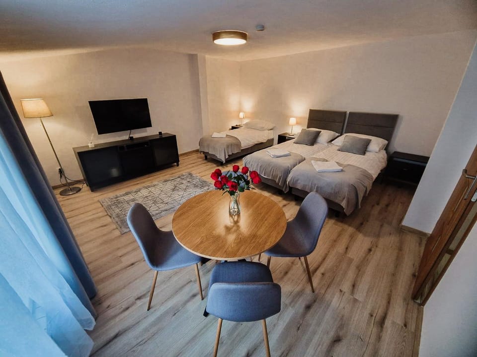 Bed, TV and multimedia, Living room, Evening entertainment