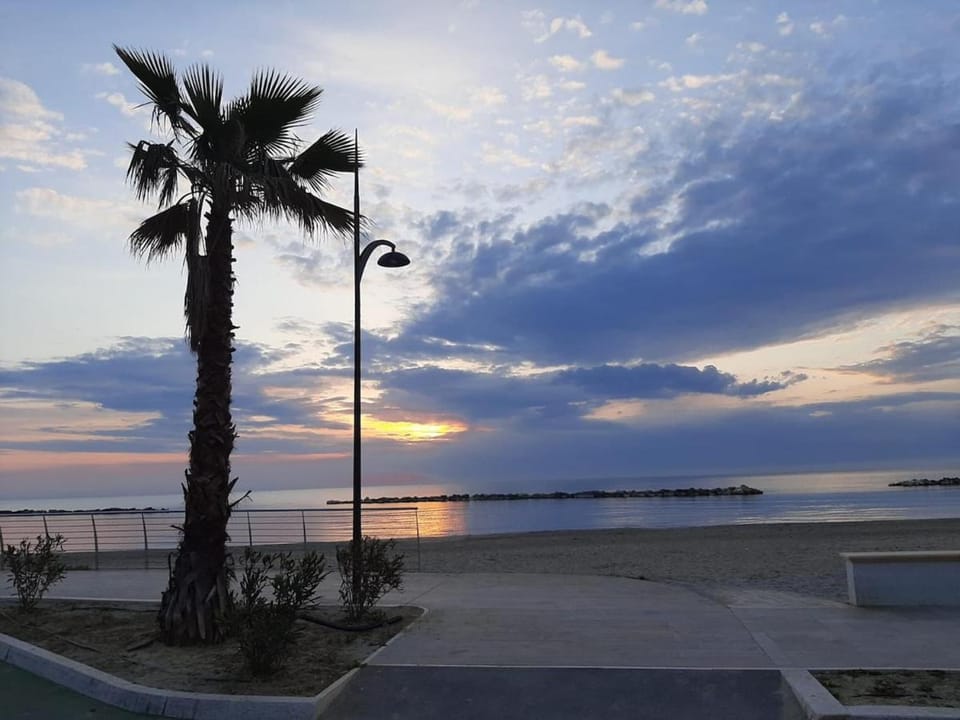 Beach, Sea view, Sunrise