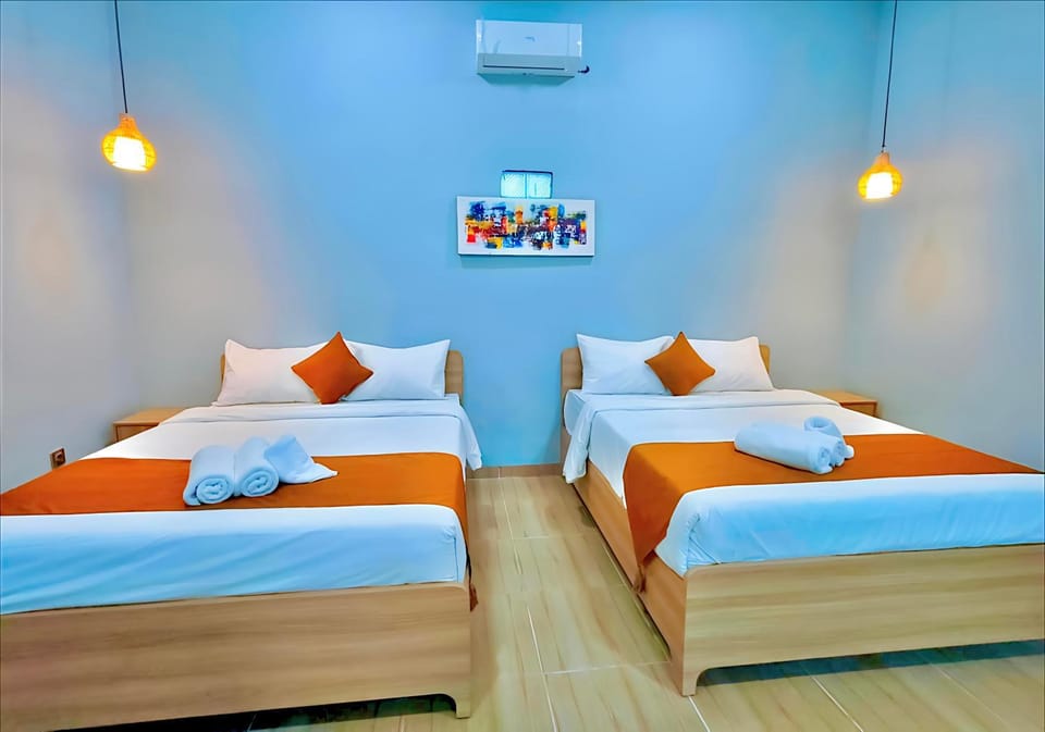 Bed, Bedroom, air conditioner