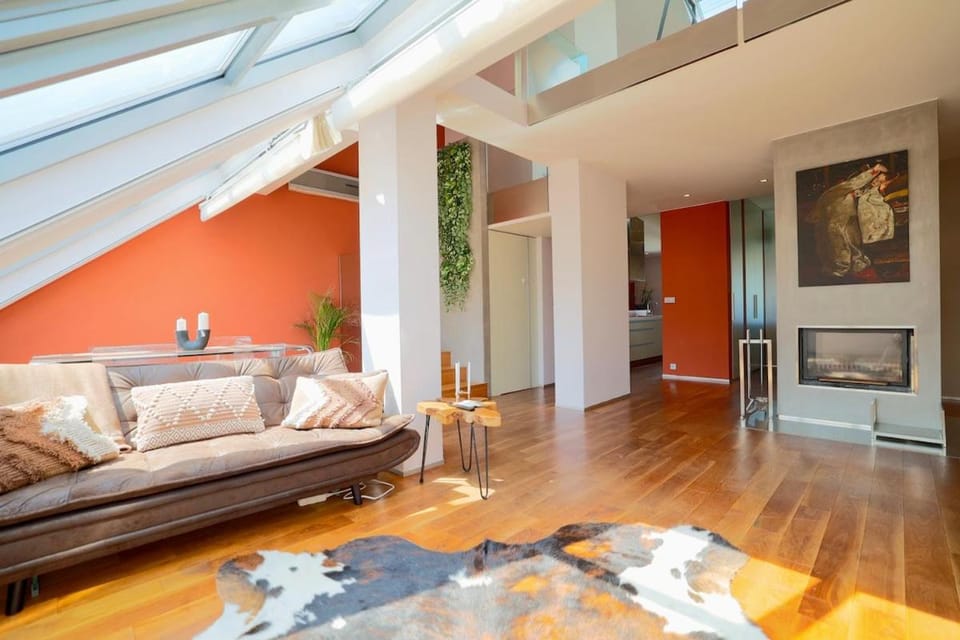 Luxury Prague Penthouse with Heated Floors, Castle Views & Rooftop Terrace Apartment in Prague