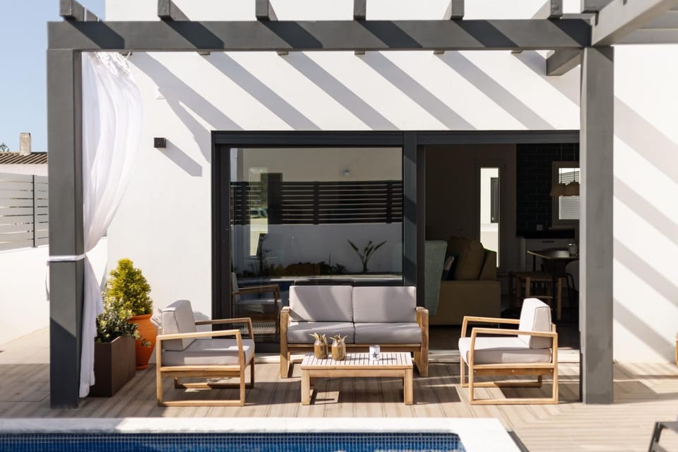 View (from property/room), Seating area, Pool view, Swimming pool