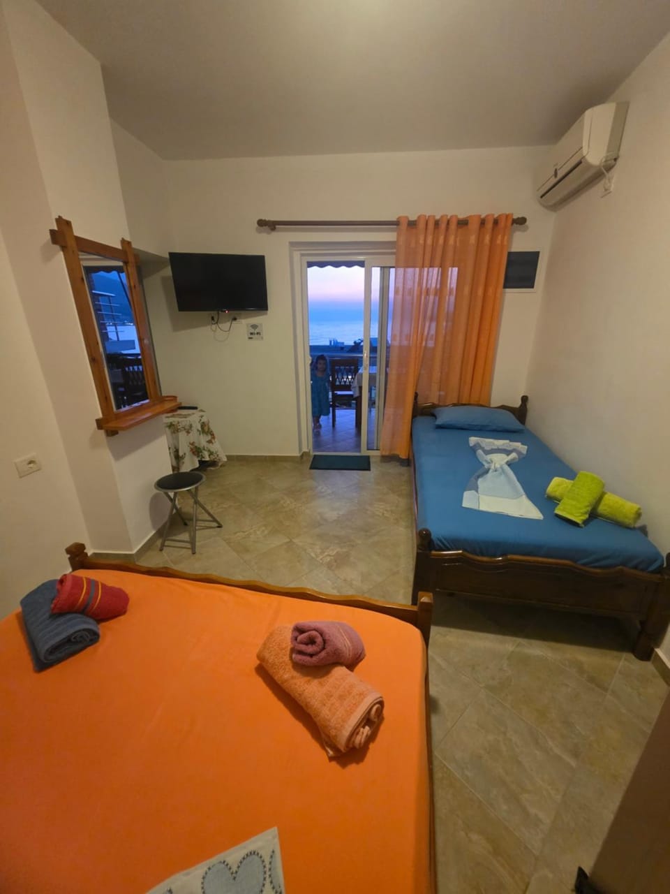 Balcony in the Ionian Apartment in Vlorë County, Albania