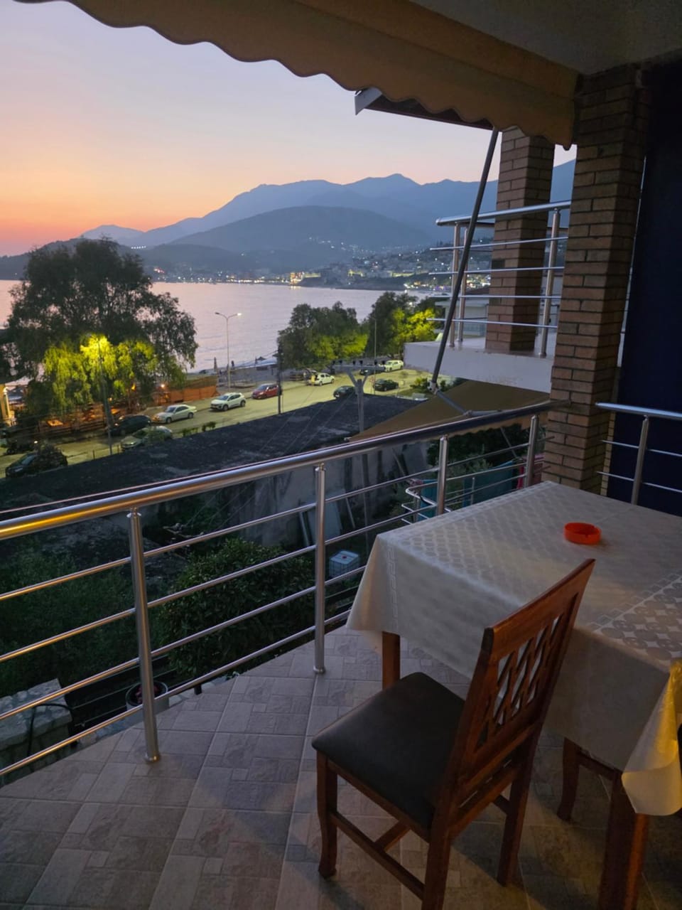 Balcony in the Ionian Apartment in Vlorë County, Albania
