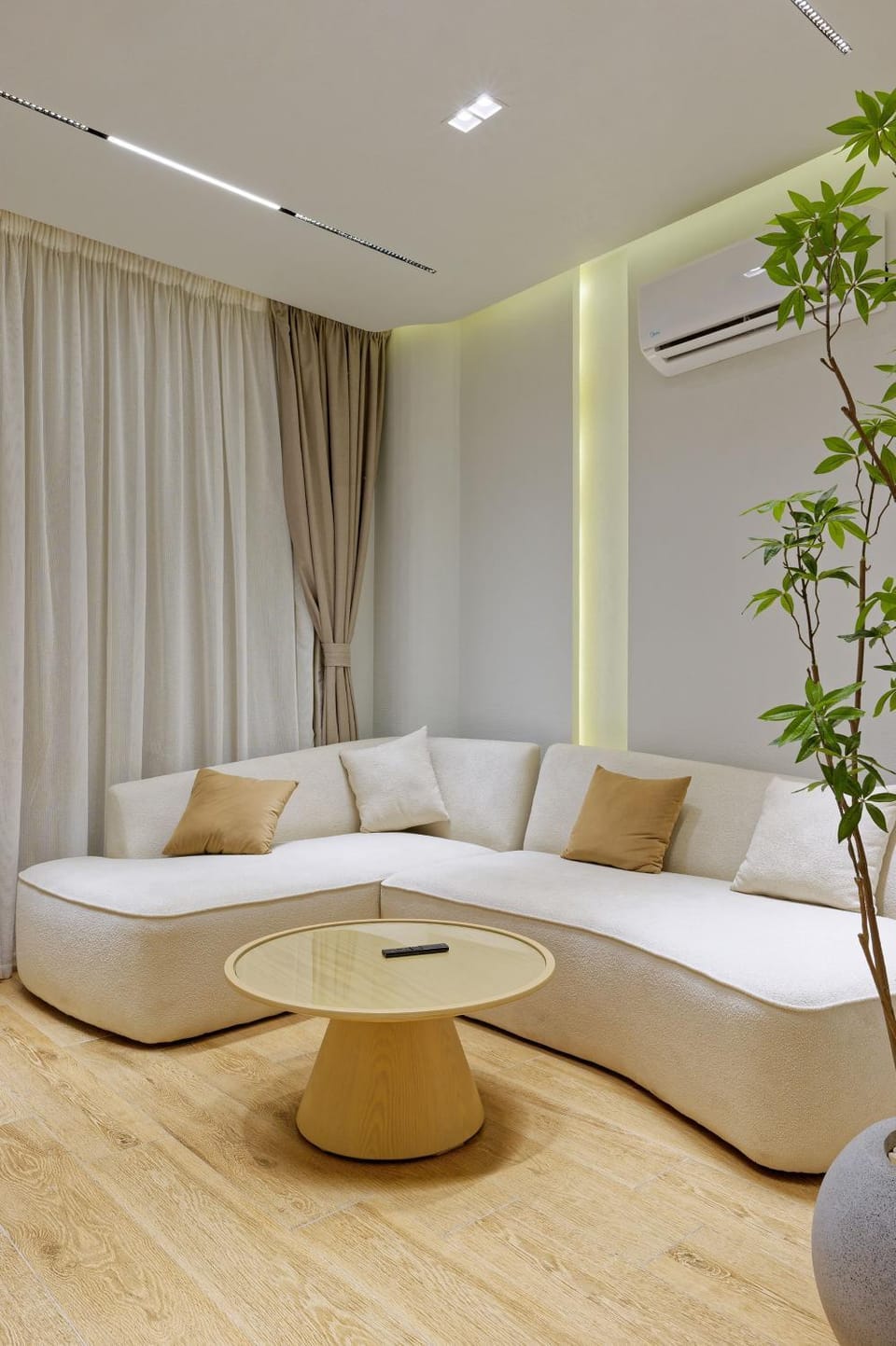 Seating area, air conditioner