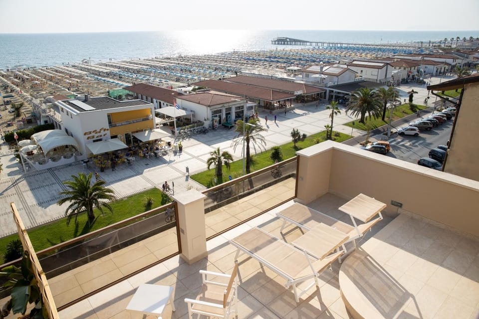 Patio, View (from property/room), Beach, Sea view, sunbed