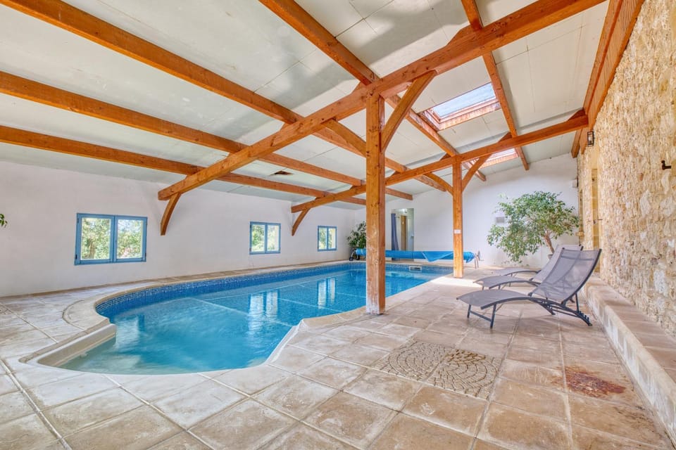 Property building, Living room, Swimming pool