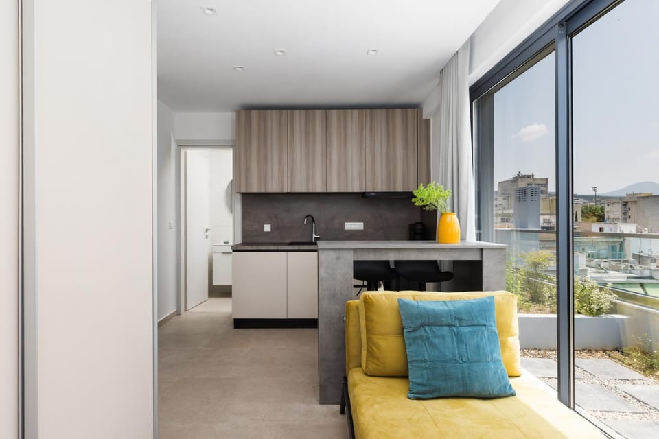 Balcony/Terrace, Kitchen or kitchenette, Living room, Seating area, oven