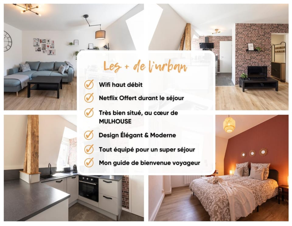 MonSéjourCosy - L'Urban - Cosy - Netflix Apartment in Mulhouse