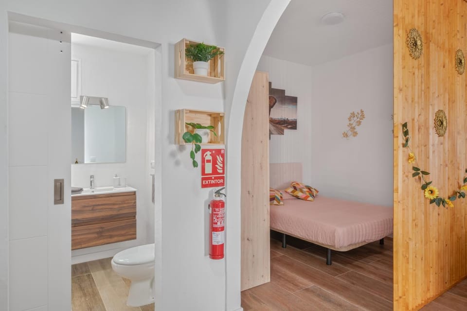 Bathroom, Living room