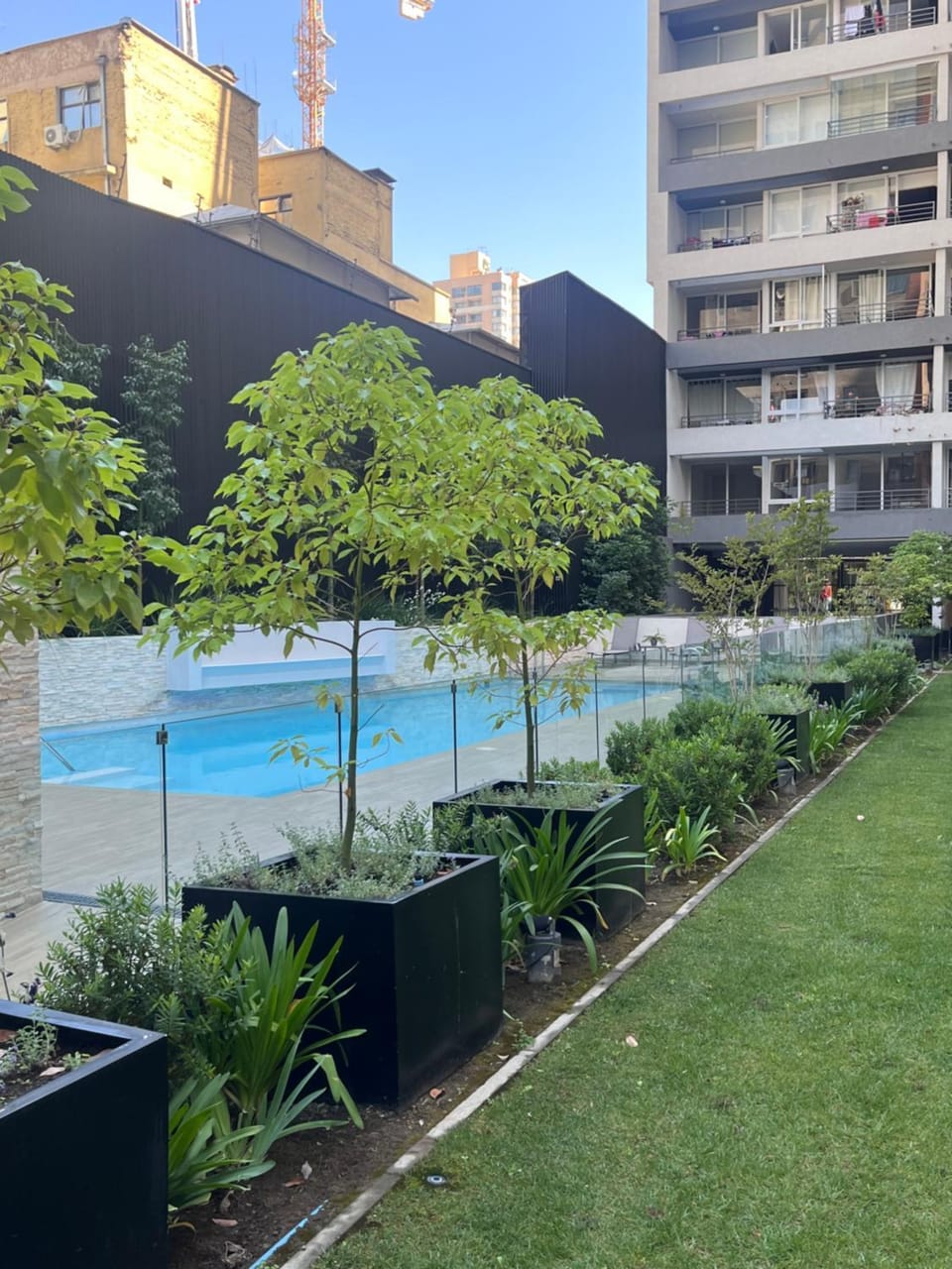 Property building, Natural landscape, Garden, Garden view, Pool view, Swimming pool