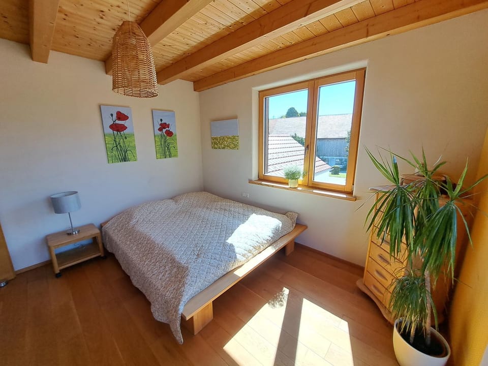 FeWo "AlpakaZeit" im ökologischen Holzhaus mit traumhafter Aussicht und Alpakas Apartment in Bavaria