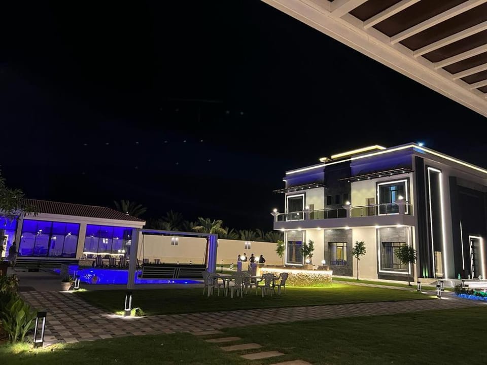 Night, Garden view, Pool view