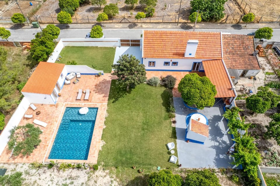 Bird's eye view, Pool view, Street view, Swimming pool, sunbed