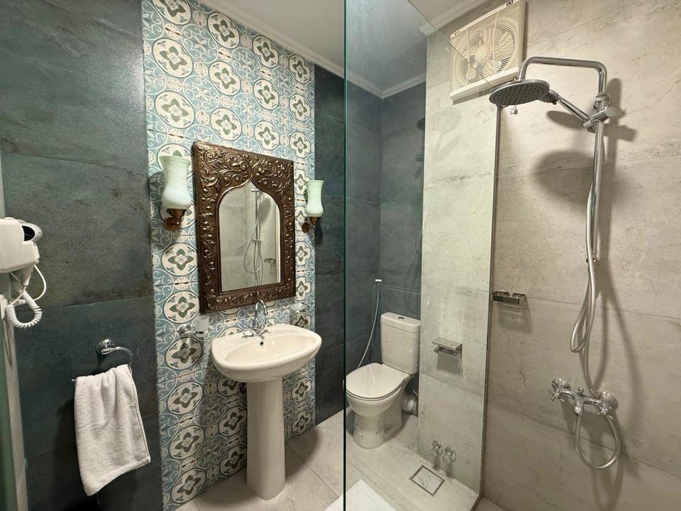 Shower, Toilet, Bathroom, bidet, towels