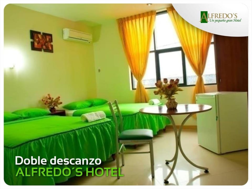 Bed, air conditioner