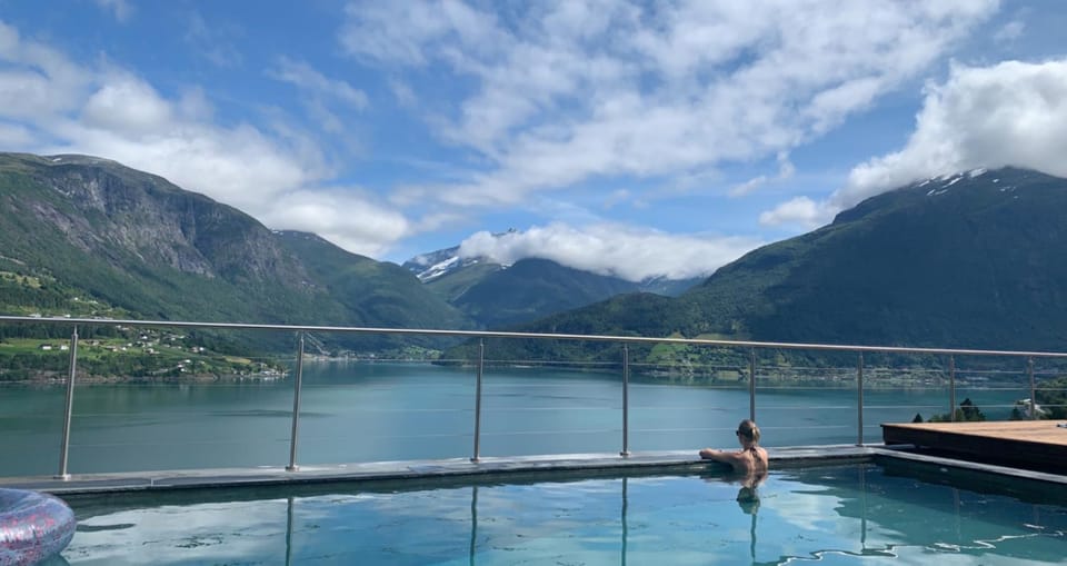 Natural landscape, Lake view, Mountain view, Swimming pool