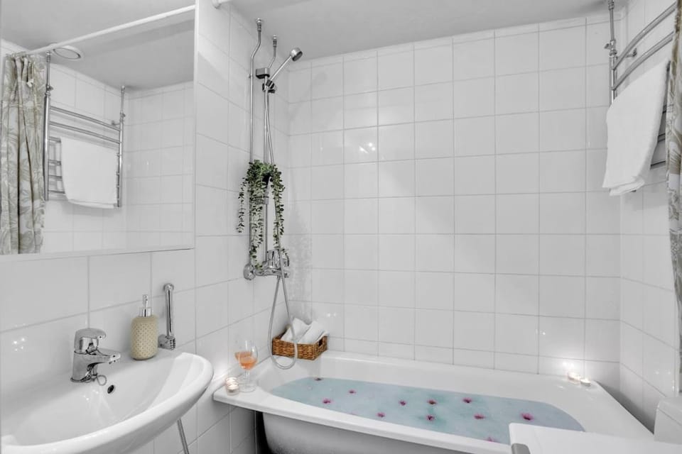 Light-Filled Gem Bathtub 200m tram bus Wi-Fi Apartment in Helsinki