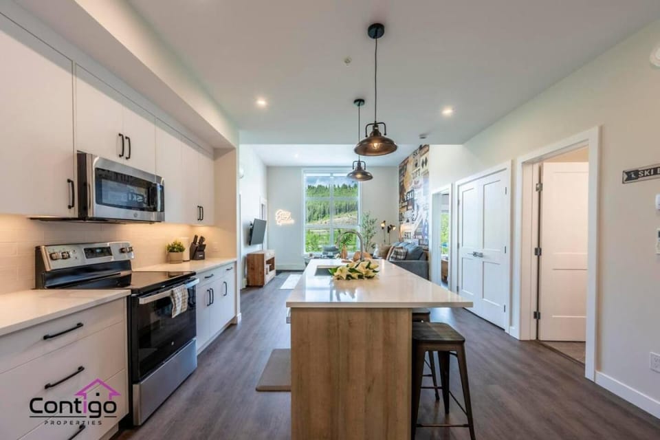 Kitchen or kitchenette, dishwasher, oven, stove, toaster