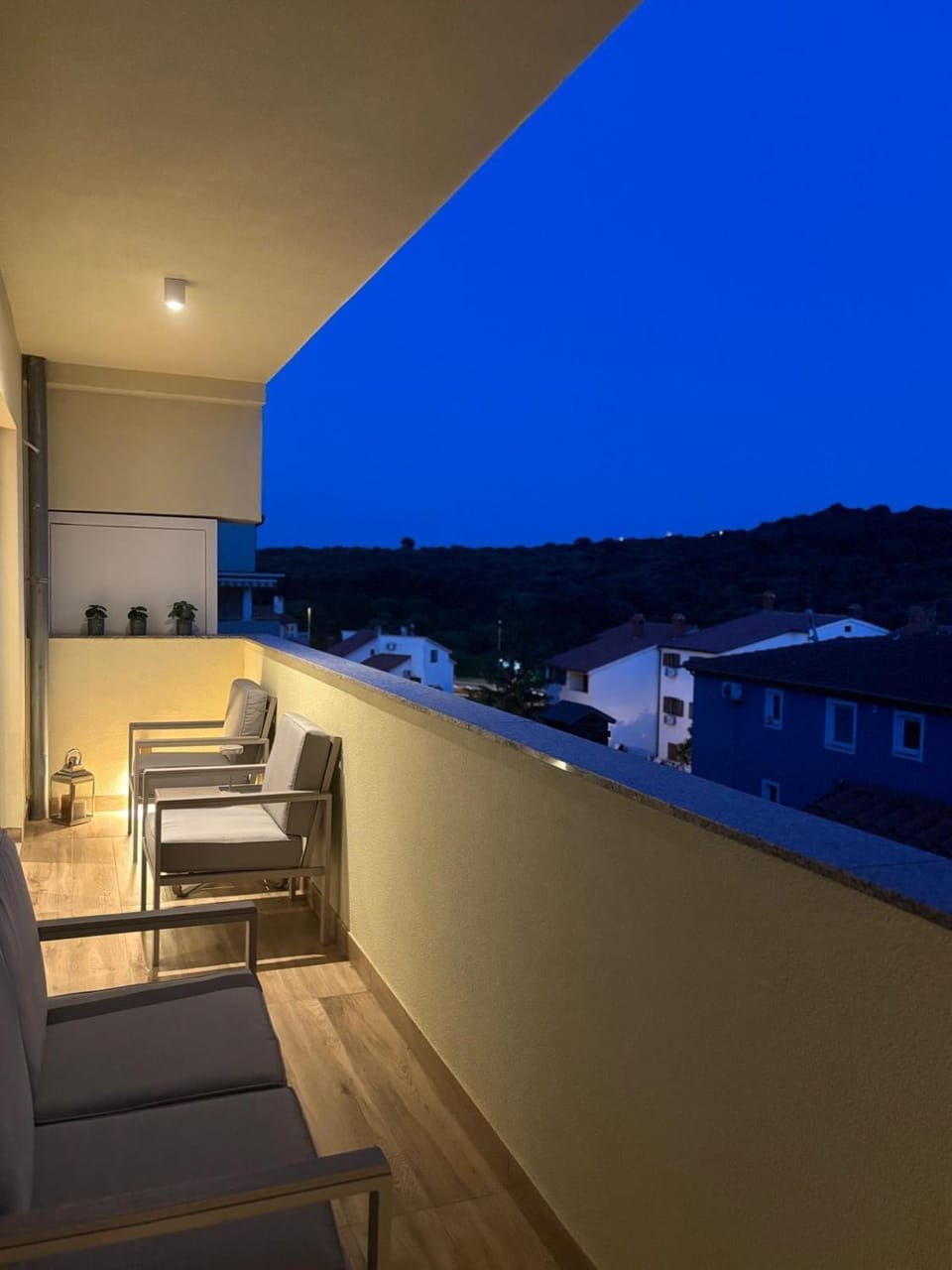 Night, Natural landscape, View (from property/room), Balcony/Terrace, Seating area