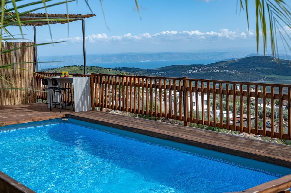 Natural landscape, View (from property/room), Sea view, Swimming pool