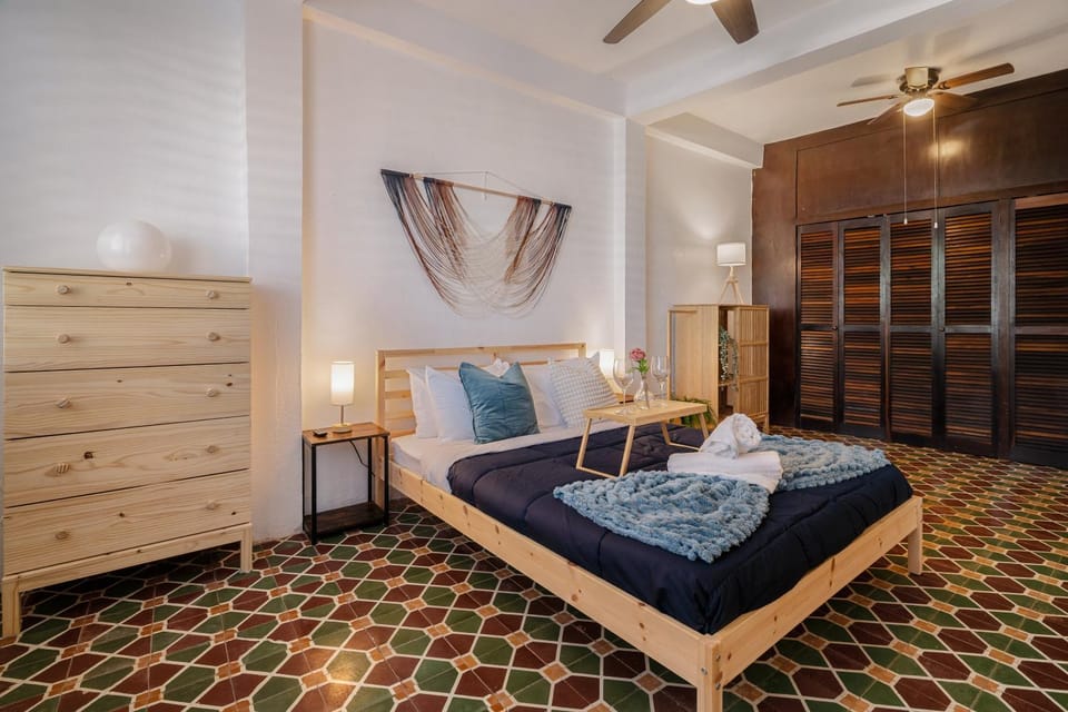 Bed, Photo of the whole room, Bedroom, towels, wardrobe