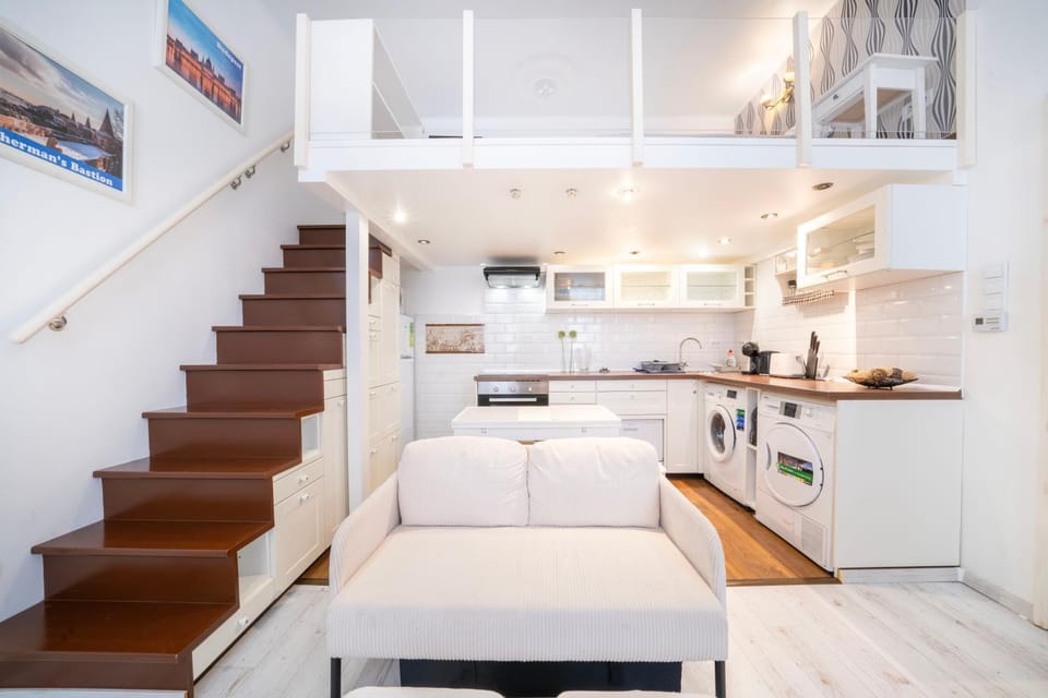 Kitchen or kitchenette, Living room, Dining area, dishwasher, oven, stove, toaster