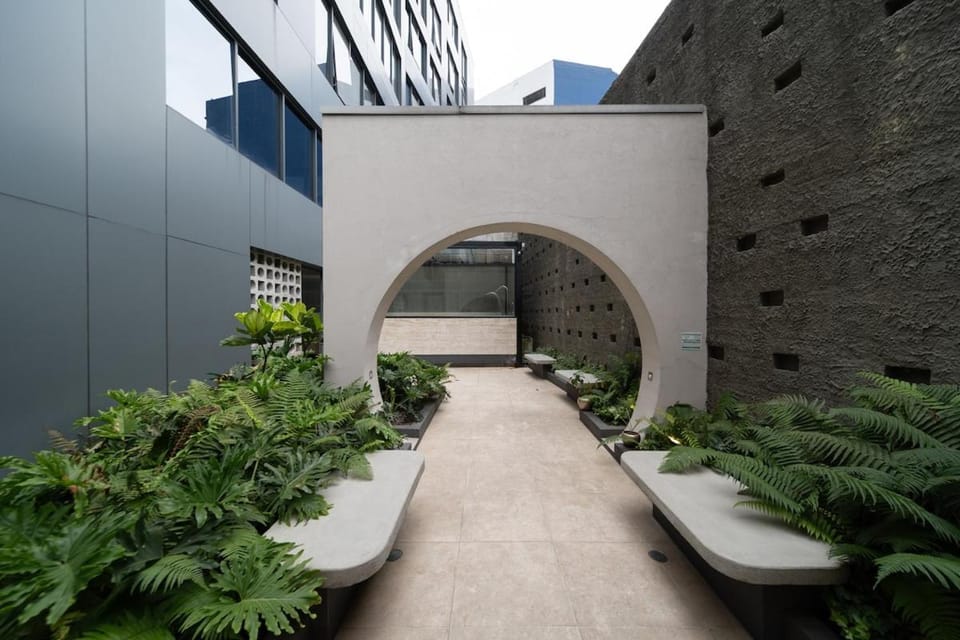 Property building, Garden