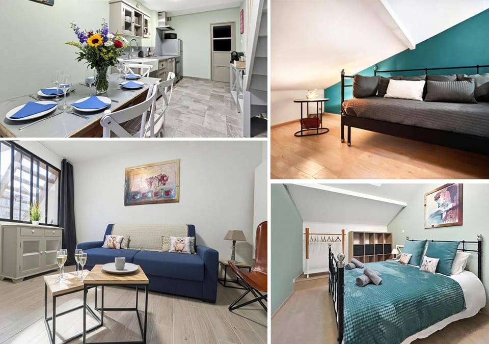 Bed, View (from property/room), Kitchen or kitchenette, Living room, Dining area, Bedroom