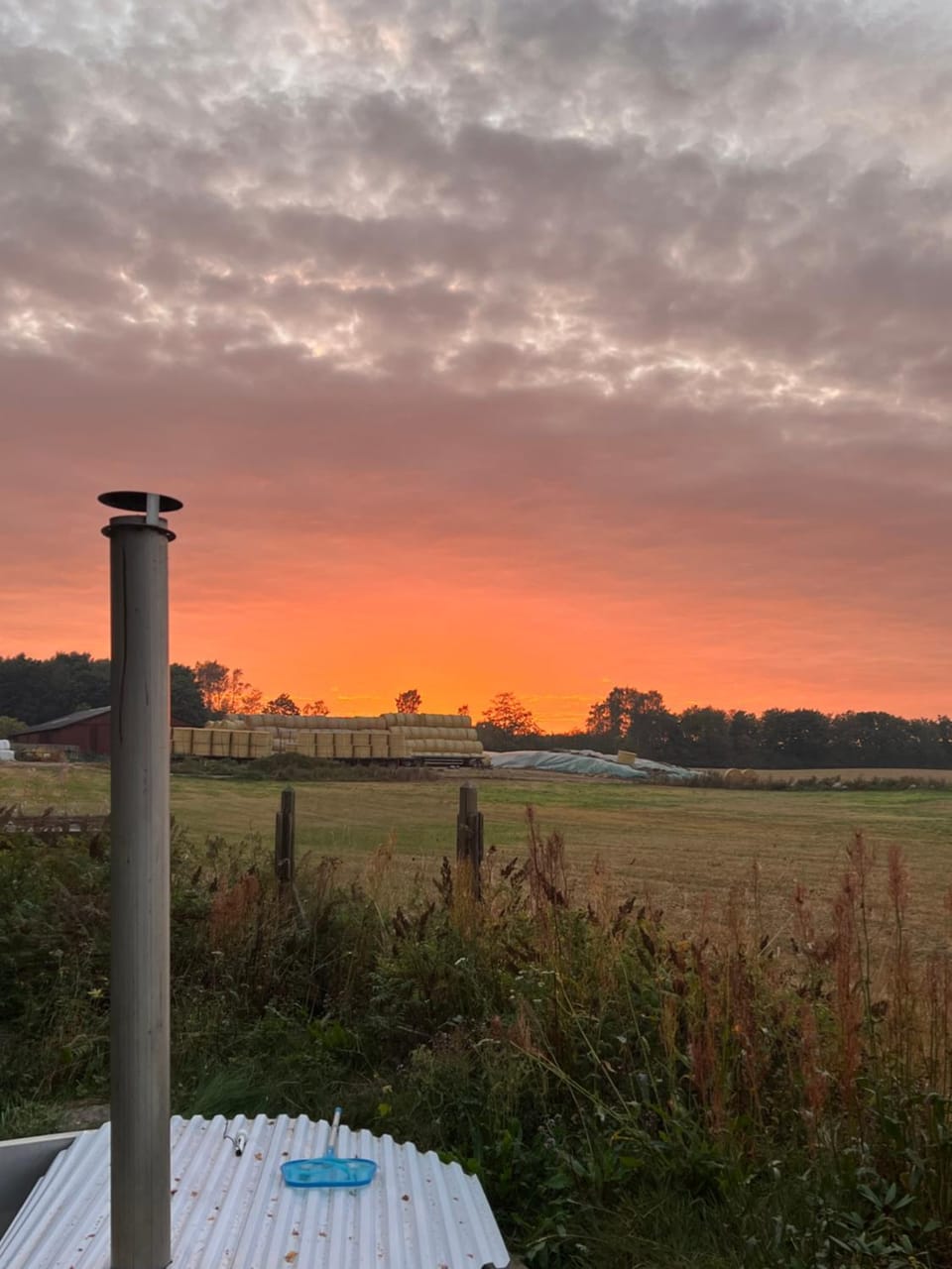 Property building, Natural landscape, Sunset