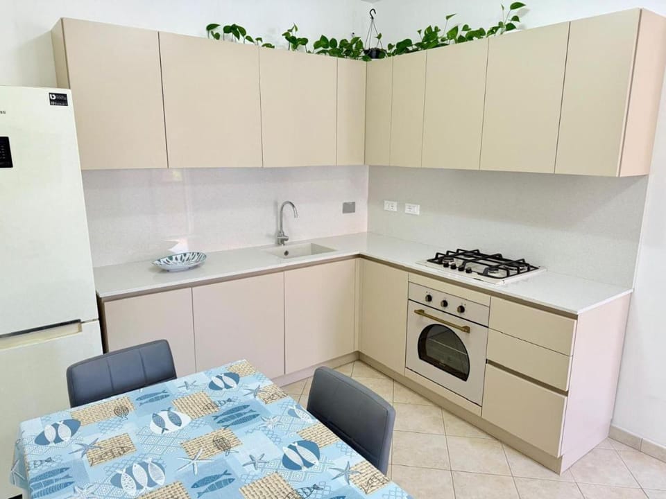 Kitchen or kitchenette, dishwasher