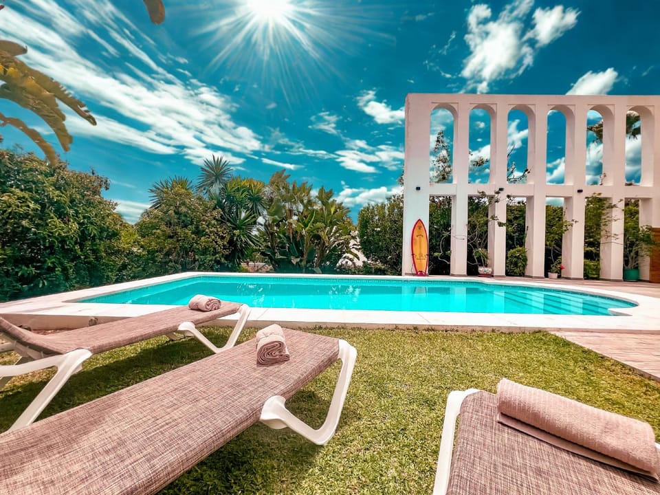 Natural landscape, sunbed