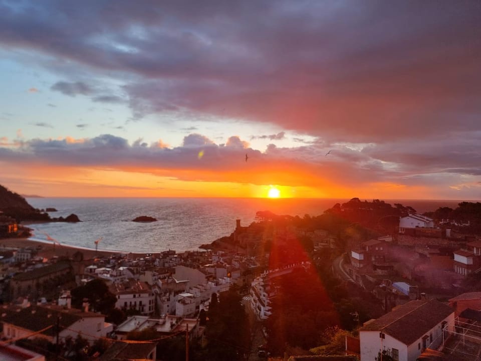Natural landscape, Balcony/Terrace, Sea view, Sunset