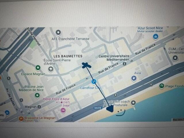 Appartement with Terrace near Beach & City Center Apartment in Nice