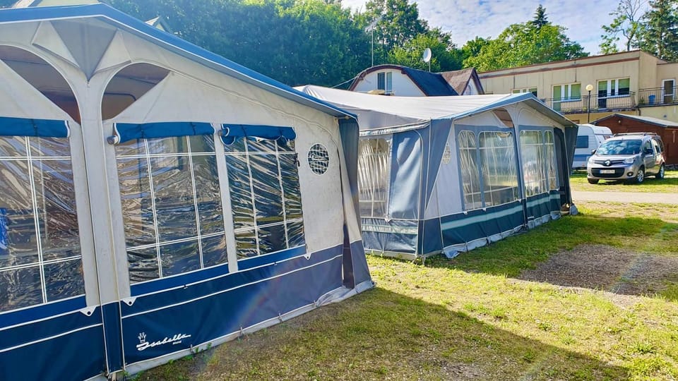 Przyczepy kempingowe Azur blisko plaży i centrum Campground/ 
RV Resort in West Pomeranian Voivodeship, Poland