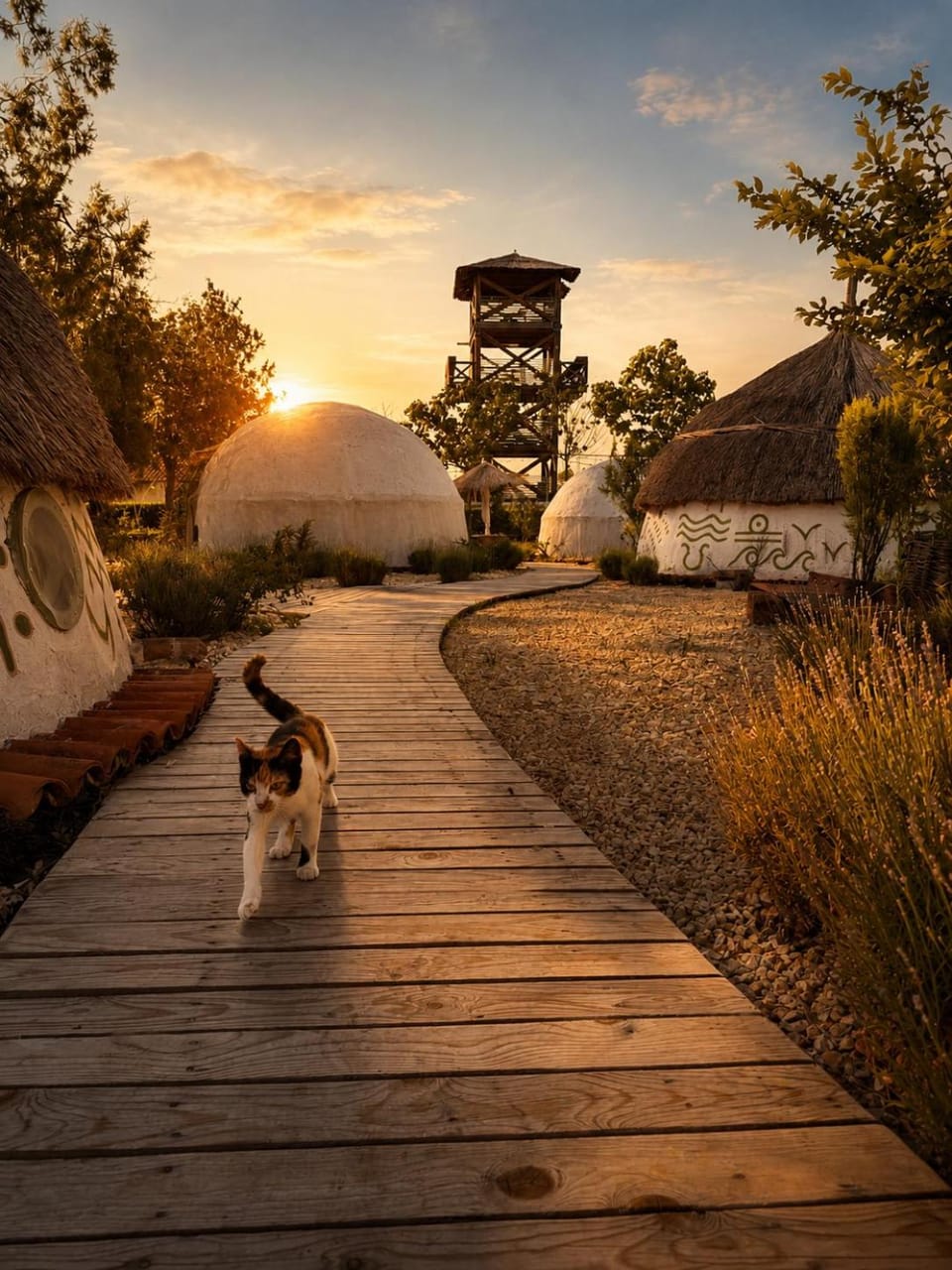 Day, Natural landscape, Pets, Sunrise