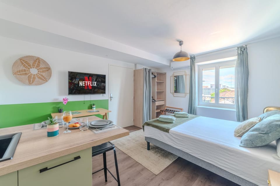 Hortensia Roanne centre-ville - Parking & Clim Apartment in Auvergne-Rhône-Alpes