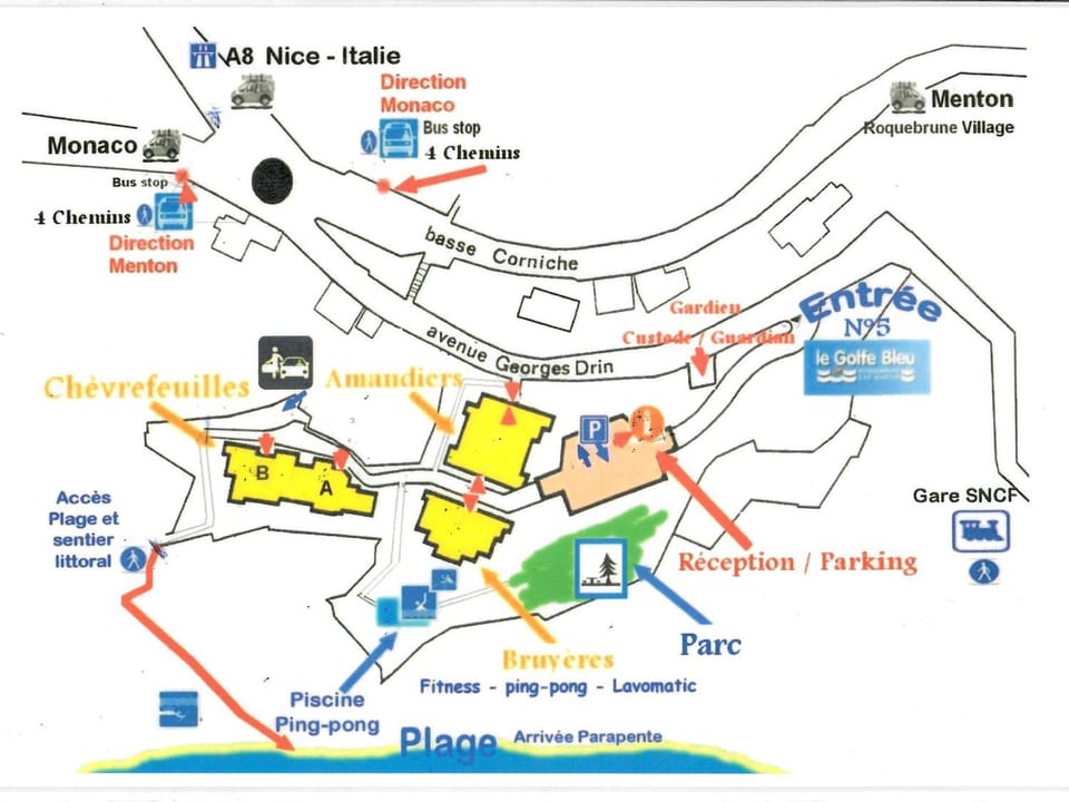 Appartement 6 pers, 2 chambres avec Wi-Fi à Roquebrune-Cap-Martin - FR-1-827-33 Apartment in Roquebrune-Cap-Martin