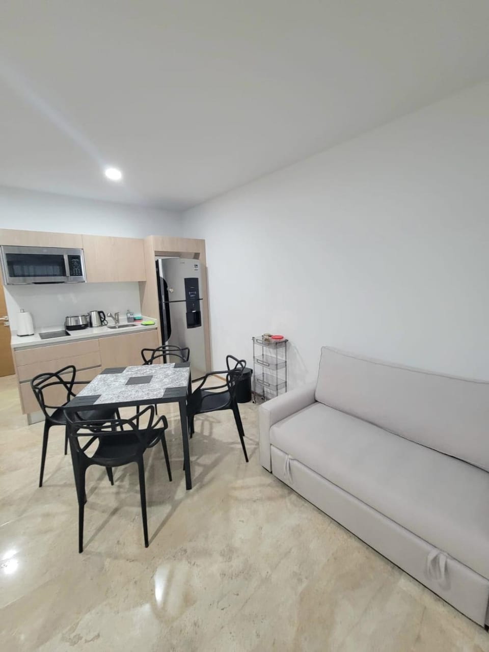 Kitchen or kitchenette, Living room