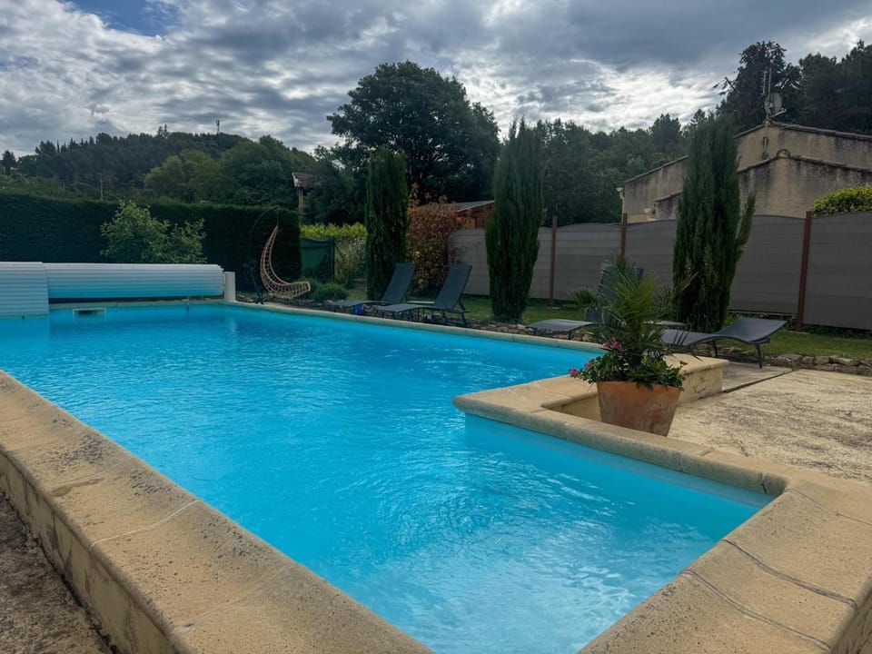 Day, Natural landscape, Garden, Garden view, Mountain view, Pool view, Swimming pool, sunbed