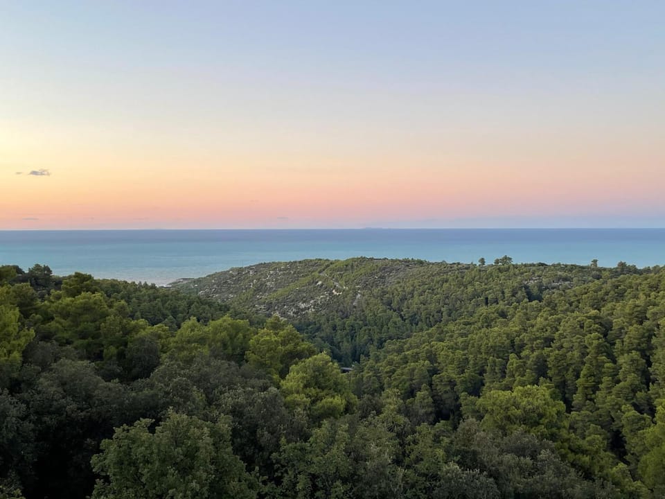 Nearby landmark, Day, Natural landscape, Mountain view, Sea view, Sunset