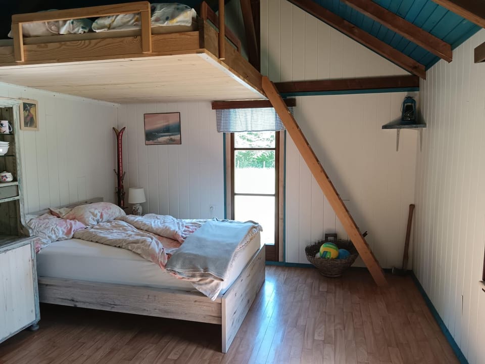 Bed, Living room, Photo of the whole room, Seating area, Bedroom