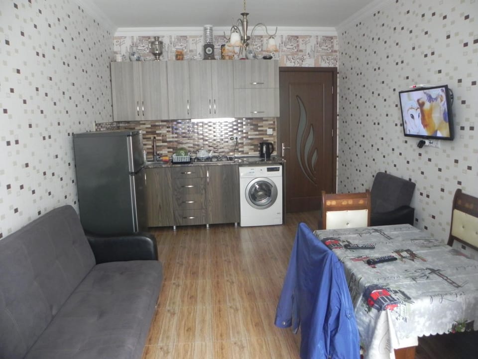 TV and multimedia, Kitchen or kitchenette, Living room, Seating area, Dining area
