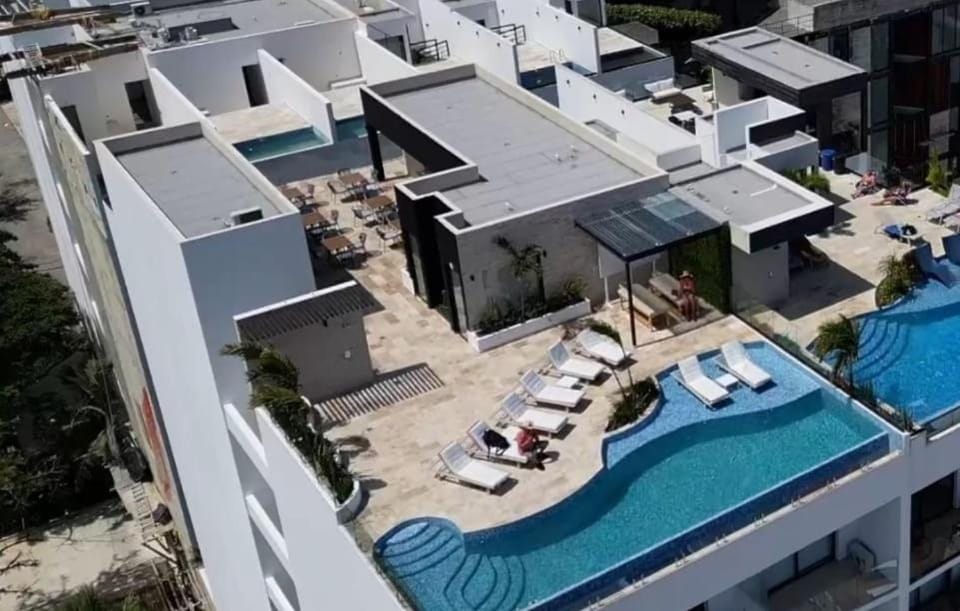 Bird's eye view, Balcony/Terrace, Swimming pool