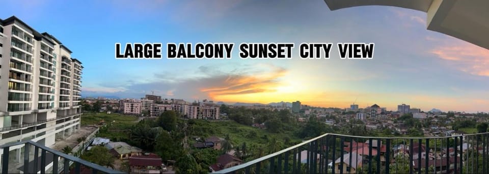 Tropics City Supreme Black Theme Large Balcony City View至尊黑主题大阳台城市风景民宿 Apartment in Kuching